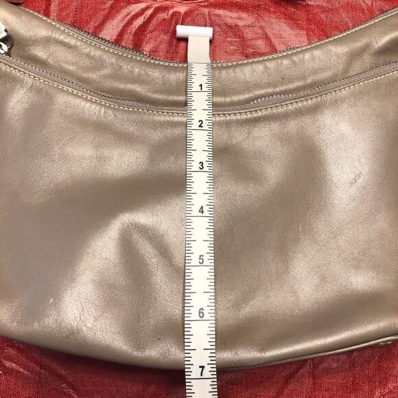 Perlina Taupe Leather Handbag - Picture 4 of 8